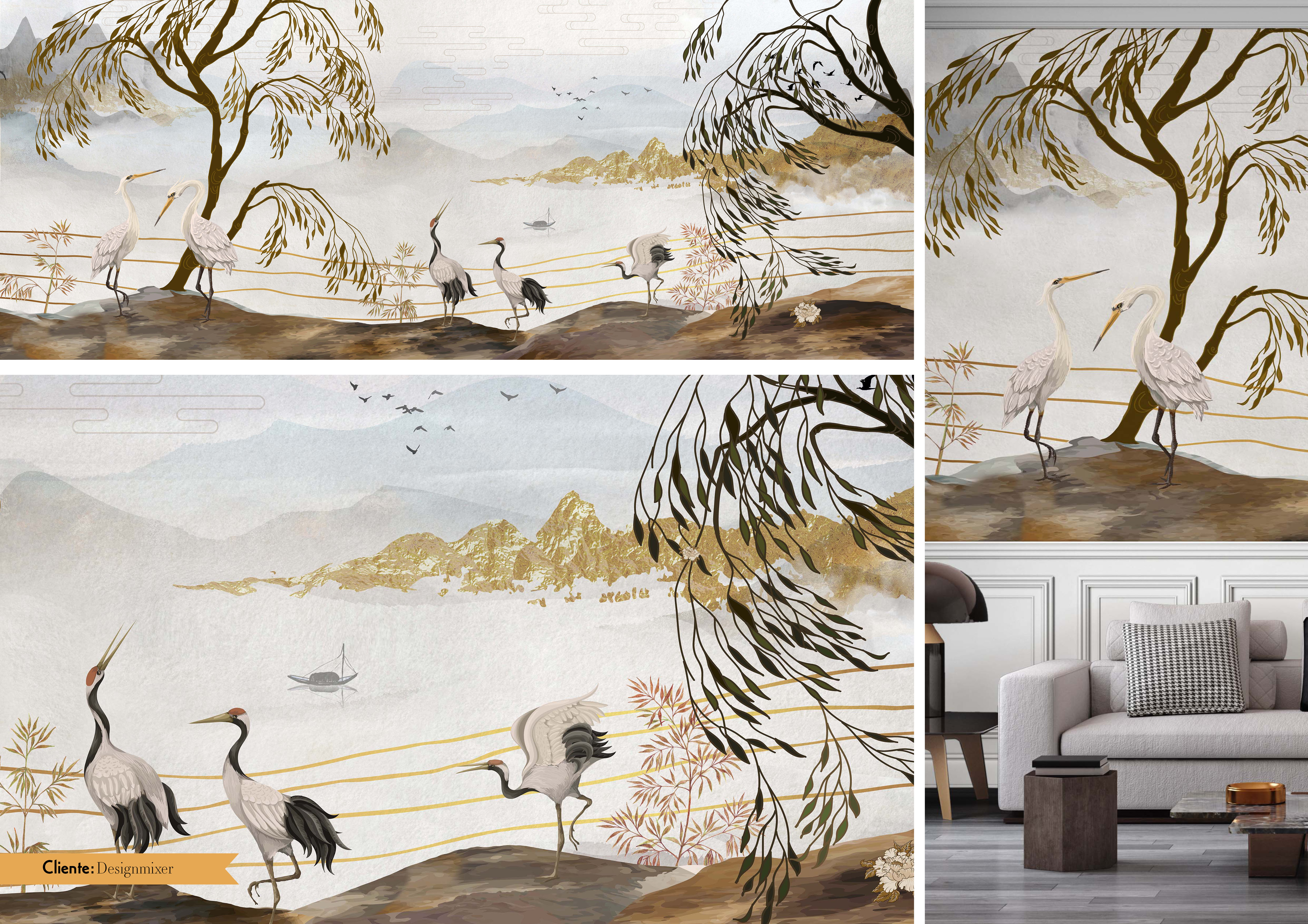 carta da parati chioniserie 1