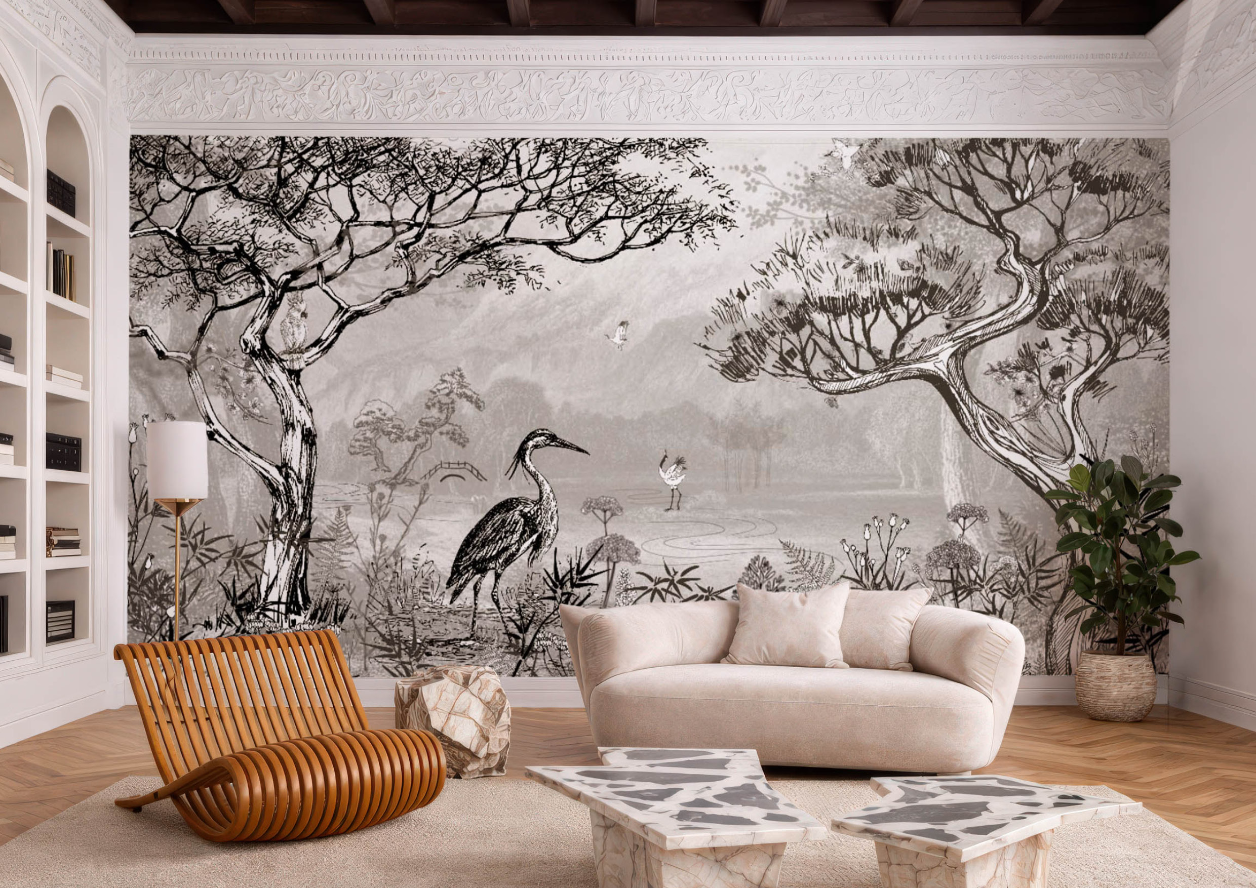 Carta da parati chinoiserie