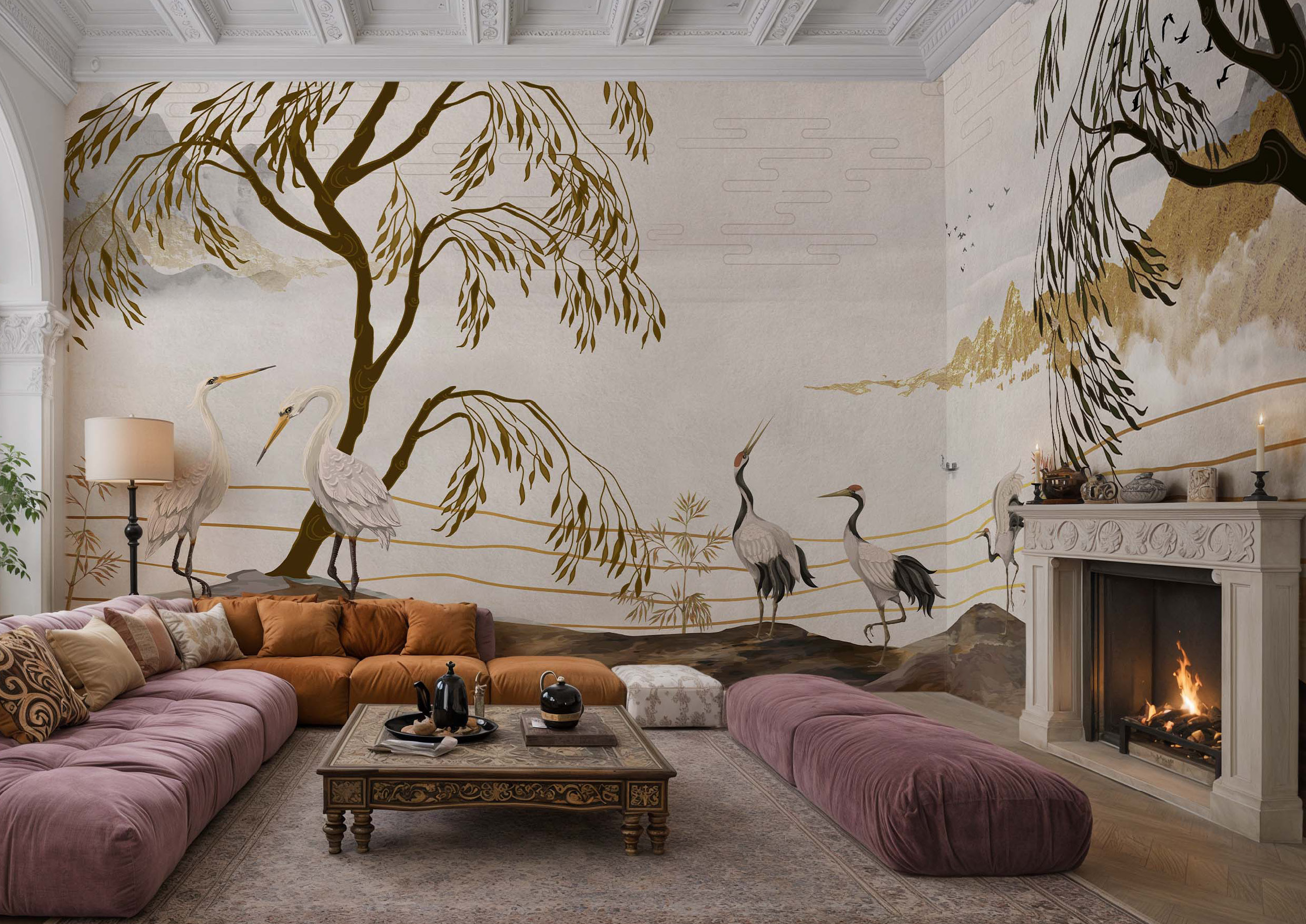 Carta da parati chinoiserie
